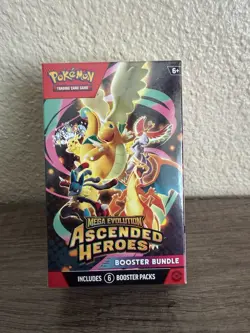 Pokemon TCG Mega Evolution Ascended Heroes Booster Bundle 6 Packs Sealed EN - Image 1
