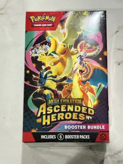 Pokemon TCG: Mega Evolution Ascended Heroes Booster Bundle (6 Booster Packs) - Image 1