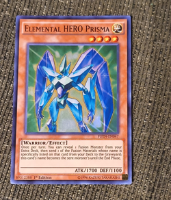 Yu-Gi-Oh! TCG Elemental HERO Prisma FUEN-EN047 Ultra Rare Foil EN 1st Ed - Image 1