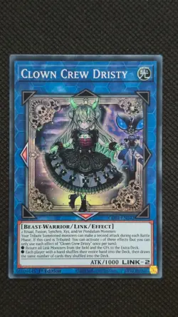 Clown Crew Dristy SUPER RARE CORI-EN042 Chaos Origins Yu-Gi-Oh 1st Edition - Image 1