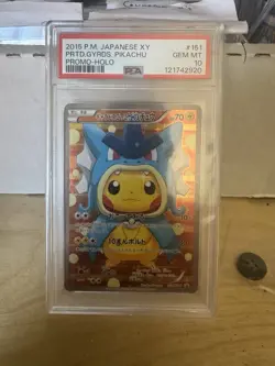 Pokemon Pretend Gyarados Pikachu Poncho Japanese Full Art Promo 151/XY-P PSA 10 - Image 2
