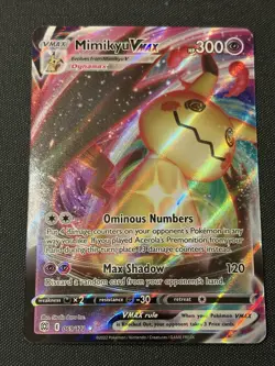 Pokemon Mimikyu VMAX 69/172 Brilliant Stars Ultra Rare NM - Image 1