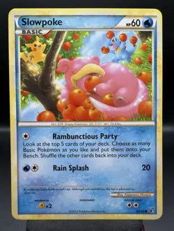 Pokemon TCG Slowpoke 66/90 Undaunted Regular 2010 NM - Image 1