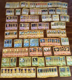 Pokemon TCG Base Set Lot of 160+ Cards WOTC, Pikachu, Charmander, Bulbasaur + - Image 1
