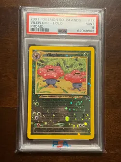 2001 Pokemon Southern Islands Promo Vileplume #17/18 Holo Rare PSA 9 Mint SWIRL - Image 1