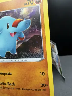 Pokemon TCG Sword & Shield Phanpy SWSH117 Black Star Promo Cosmos Holo SWIRL NM! - Image 3