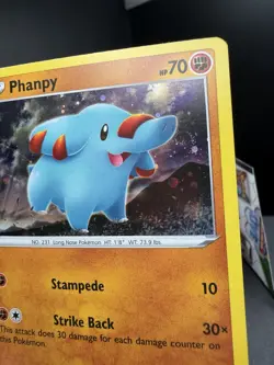 Pokemon TCG Sword & Shield Phanpy SWSH117 Black Star Promo Cosmos Holo SWIRL NM! - Image 4