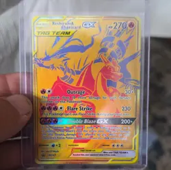 The Pokemon Company Reshiram & Charizard GX SM247 TAG TEAM Promo Full Art Holo - Image 1