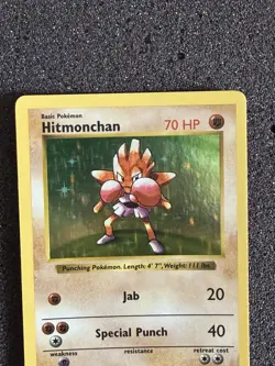 Wizards of the Coast Base Set 1999 Hitmonchan 7/102 Holo [SHADOWLESS] NM - Image 2