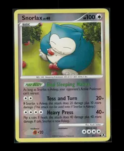 Pokemon TGC Snorlax 81/111 Reverse Holo Rare Rising Rivals MP - Image 1