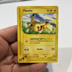 Pikachu Pokemon E-Reader Expedition 124/165 Vintage HP Atsuko Nishida - Image 1