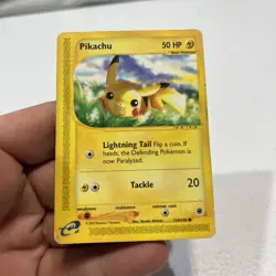 Pikachu Pokemon E-Reader Expedition 124/165 Vintage HP Atsuko Nishida - Image 2