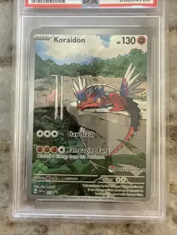Pokemon Koraidon Scarlet & Violet Promo 014 PSA 8 Card TCG Pokemon Center Stamp - Image 3