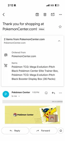 PreOrder Pokemon Center Exclusive Pitch Black Mega Evolution Elite Trainer Box - Image 2