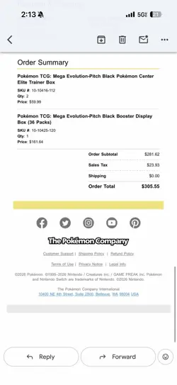 PreOrder Pokemon Center Exclusive Pitch Black Mega Evolution Elite Trainer Box - Image 3
