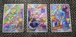 First Partner Series 2 Illustration Galar Grookey 052, Scorbunny 053, Sobble 054 - Image 1