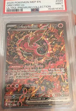 Pokemon TCG Oricorio ex Me: Mega Evolution Promo 024 Holo English PSA 9 + - Image 2