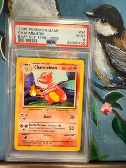1999 Pokemon Base Set Charmeleon #24 Unlimited PSA 9 - Image 1