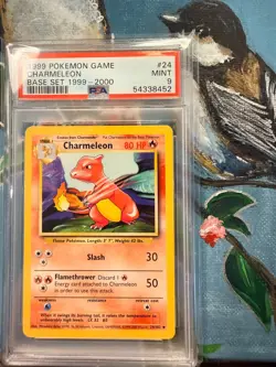 1999 Pokemon Base Set Charmeleon #24 Unlimited PSA 9 - Image 2