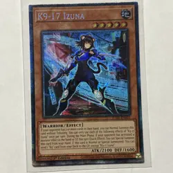 Yu-Gi-Oh! K9-17 Izuna 1st Edition Collector's Rare Card JUSH-EN031 - Image 1
