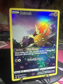 Solrock GG15/GG70 Crown Zenith: Galarian Gallery Pokemon Card NM Holo - Image 3