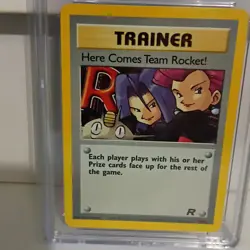 CGC 4.5 Pokemon Here Comes Team Rocket! 15/82 Team Rocket Holo Rare Eng 2000 - Image 2