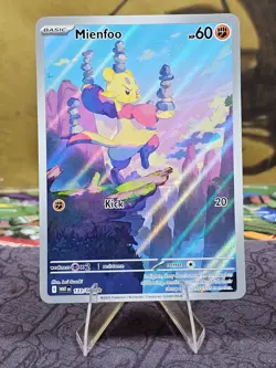 Pokemon TCG Mienfoo 133/086 White Flare Illustration Rare Holo Card NM - Image 1