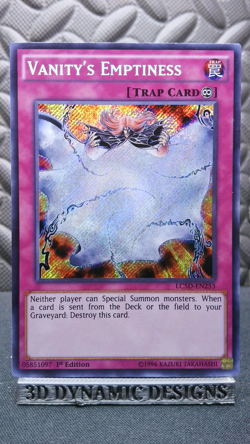 | Yugioh Vanity's Emptiness LC5D-EN253 1st Legendary 5ds Secret Rare NM 🔥 | - Image 1