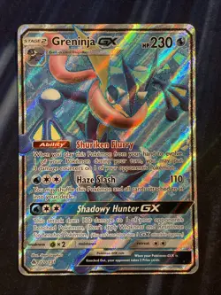Pokemon Greninja GX Holo Card 120/131 NM/LP - Image 1
