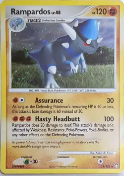 Rampardos (Cosmos Holo) 33/123 Holo Holo Rare Deck Exclusives Pokemon MP - Image 1