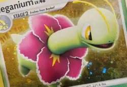 Meganium 13/123 Holo Rare Mysterious Treasures Pokemon HP Parital Fart Swirl! - Image 3