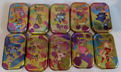 Pokemon TCG 151 Mini Tin 10 Card Coin Collection Set Complete - Image 2
