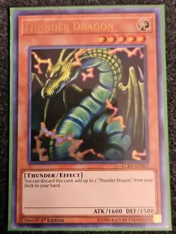 Yu-Gi-Oh! TCG Thunder Dragon Legendary Collection Kaiba LCKC-EN067 1st Ultra NM - Image 1