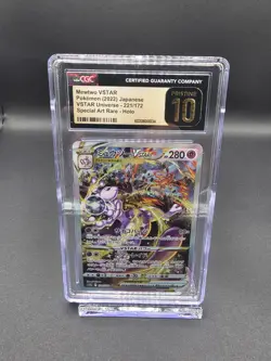 Pokemon Mewtwo VSTAR 221/172 VSTAR Universe S12a CGC Pristine 10 Japanese SAR - Image 1