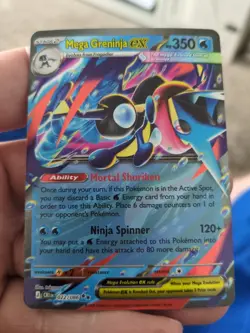 Pokemon TCG Mega Greninja EX Full Art Holo EX 022/086 NM - Image 1