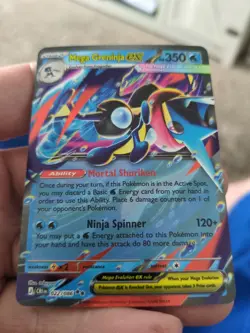 Pokemon TCG Mega Greninja EX Full Art Holo EX 022/086 NM - Image 2