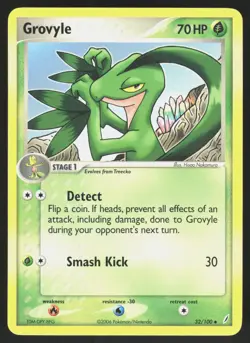 Grovyle 32/100 - Pokemon Crystal Guardians - Uncommon - LP - Image 1