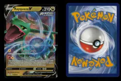 RAYQUAZA V V RARE HOLO 110/203 NM POKEMON - Image 3