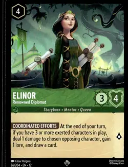2026 Disney Lorcana Wilds Unknown Elinor #86 - Image 1