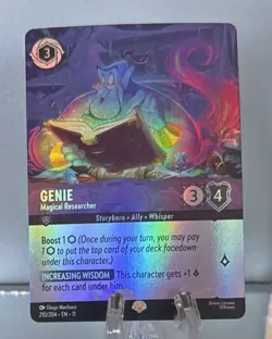 Disney Lorcana GENIE Magical Researcher Foil 210/204 Winterspell - Image 2