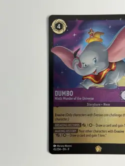 Ravensburger Disney Lorcana Dumbo Ninth Wonder 45/204 Legendary Cold Foil EN - Image 4