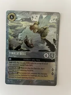 Disney Lorcana TCG: Tinker Bell - Giant Fairy Foil Promo OPEN/LOOSE EN 11/P3 - Image 1
