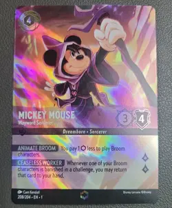 Disney Lorcana TCG First Chapter EN-1 #208/204 - Mickey Mouse Enchanted - Image 1