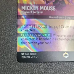Disney Lorcana TCG First Chapter EN-1 #208/204 - Mickey Mouse Enchanted - Image 2