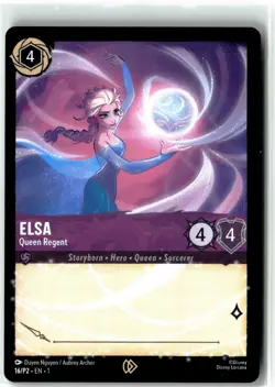 Disney Lorcana TCG Elsa - Queen Regent 16/P2 Promo Regular The First Chapter - Image 1