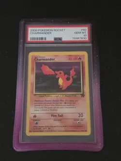 Pokemon Charmander #50/82 Team Rocket 1999-2000 First Edition psa 10 - Image 5