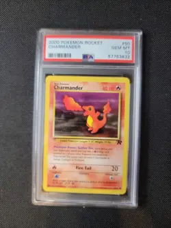 2000 Pokemon Rocket 50 Charmander PSA 10 WoTC - Image 1