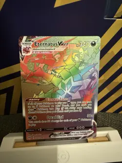 Pokemon TCG Eternatus VMAX Darkness Ablaze Rainbow full art Card 192/189 (NM) - Image 3