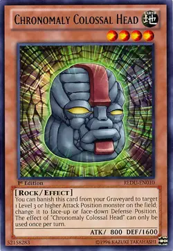 Yugioh - Chronomaly Colossal Head (Rare) (1st Edition) - REDU-EN010 P - Image 1