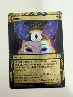 Duress Foil Showcase MTG Magic the Gathering Card NM Near Mint STA - Image 1